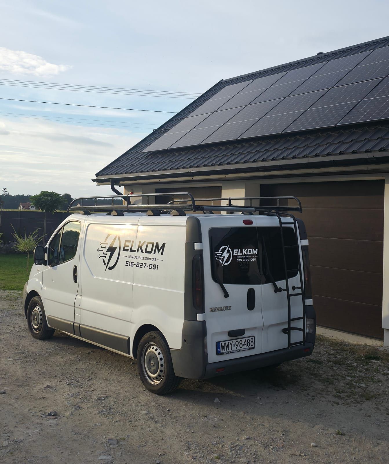 Oklejenie Renault Trafic – Elkom – zdjęcie 1 z 1