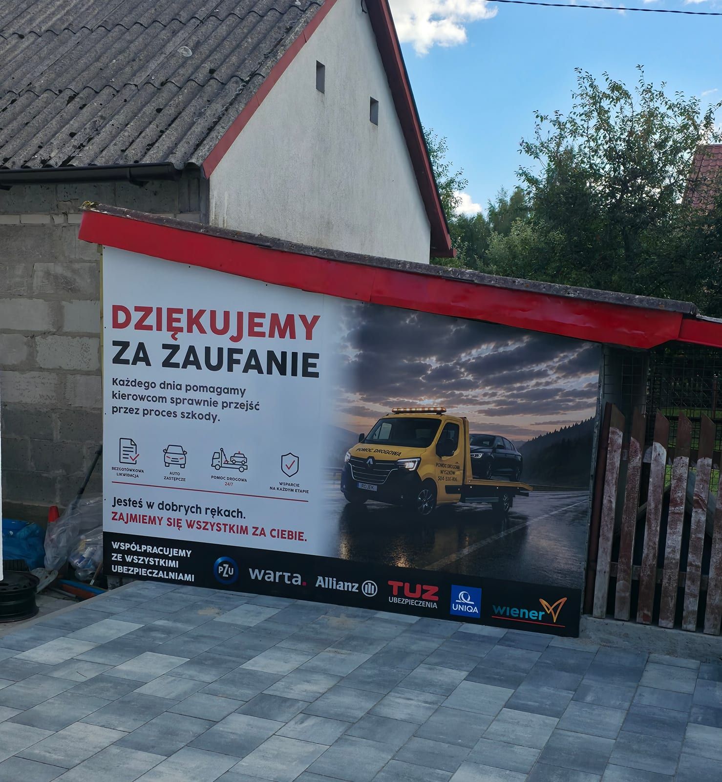 Szyld kompozytowy – pomoc drogowa – zdjęcie 1 z 1