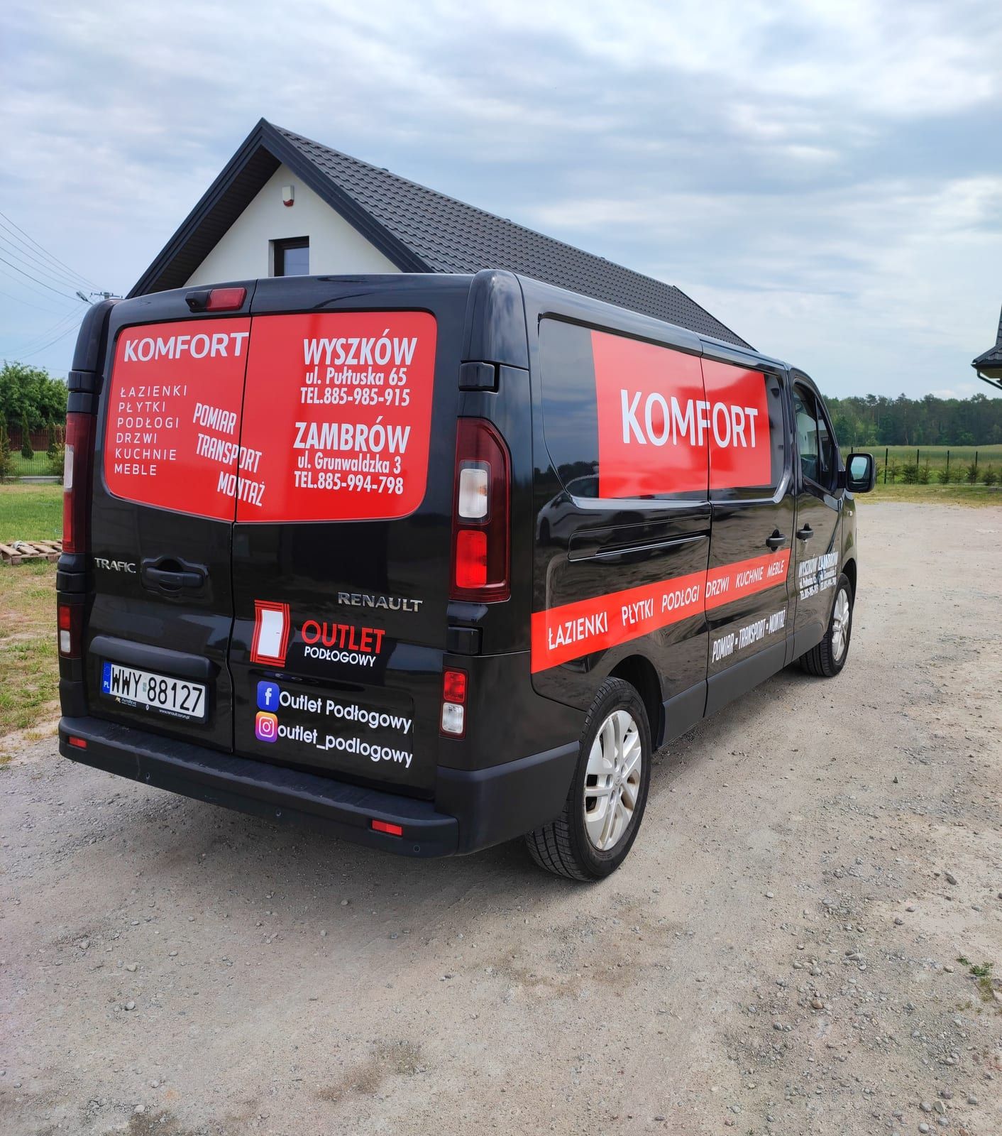 Oklejenie busa firmy Komfort