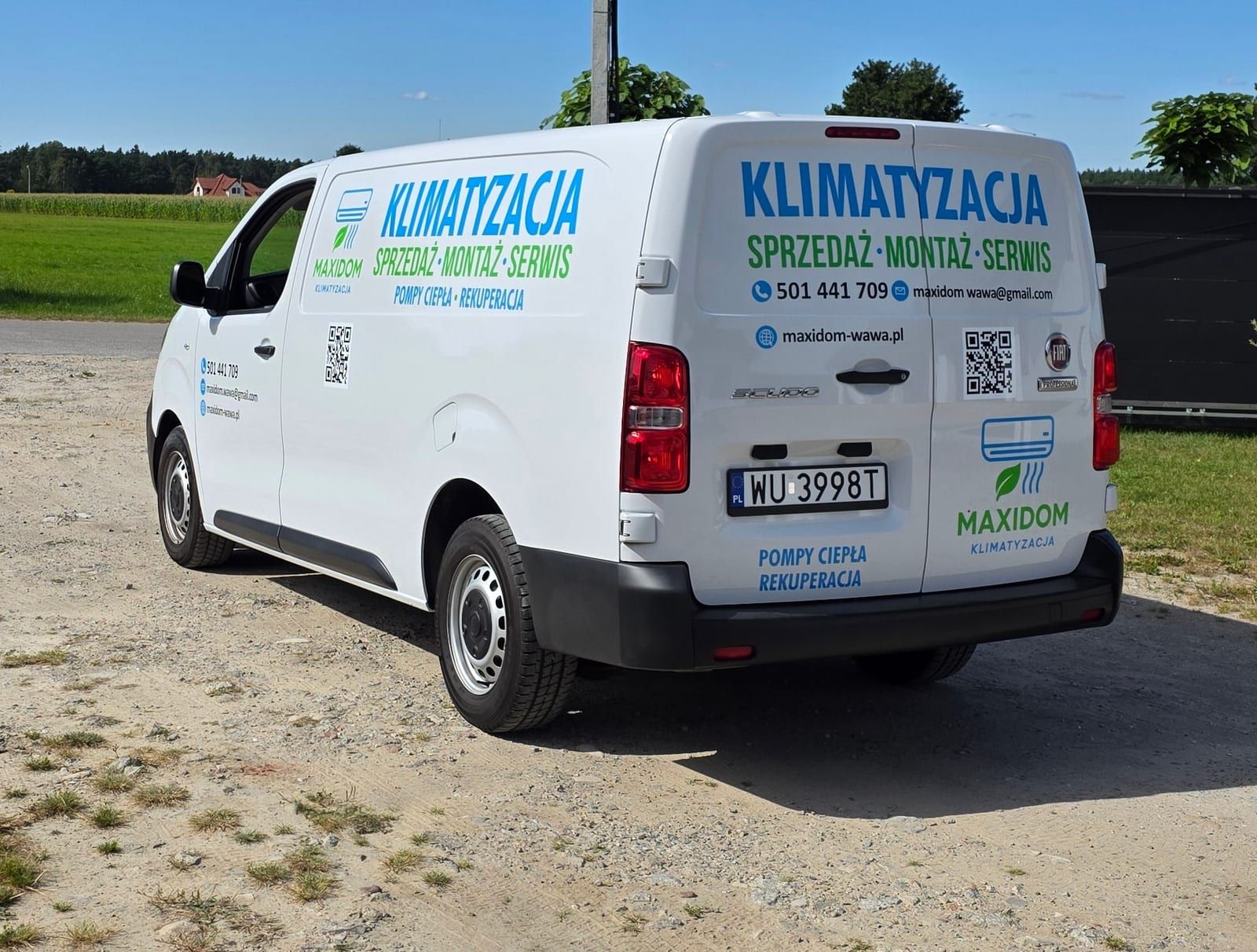 Oklejenie Fiata Scudo – Maxdom Klimatyzacja