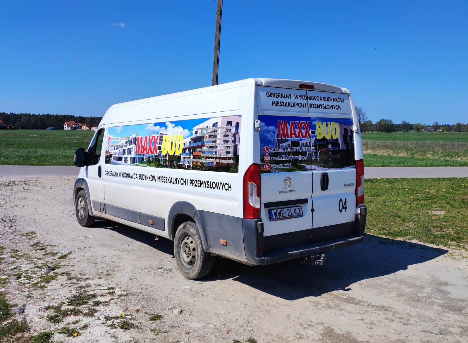 Oklejenie Fiata Ducato – MAXX-BUD – zdjęcie 1 z 2