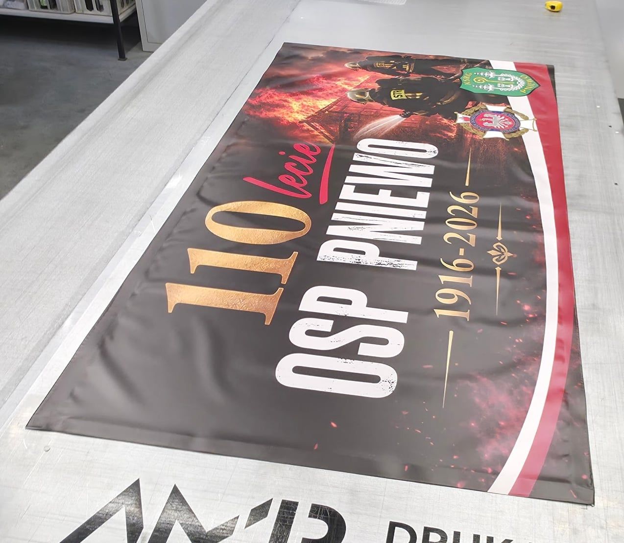 Baner na 110-lecie OSP Pniewo