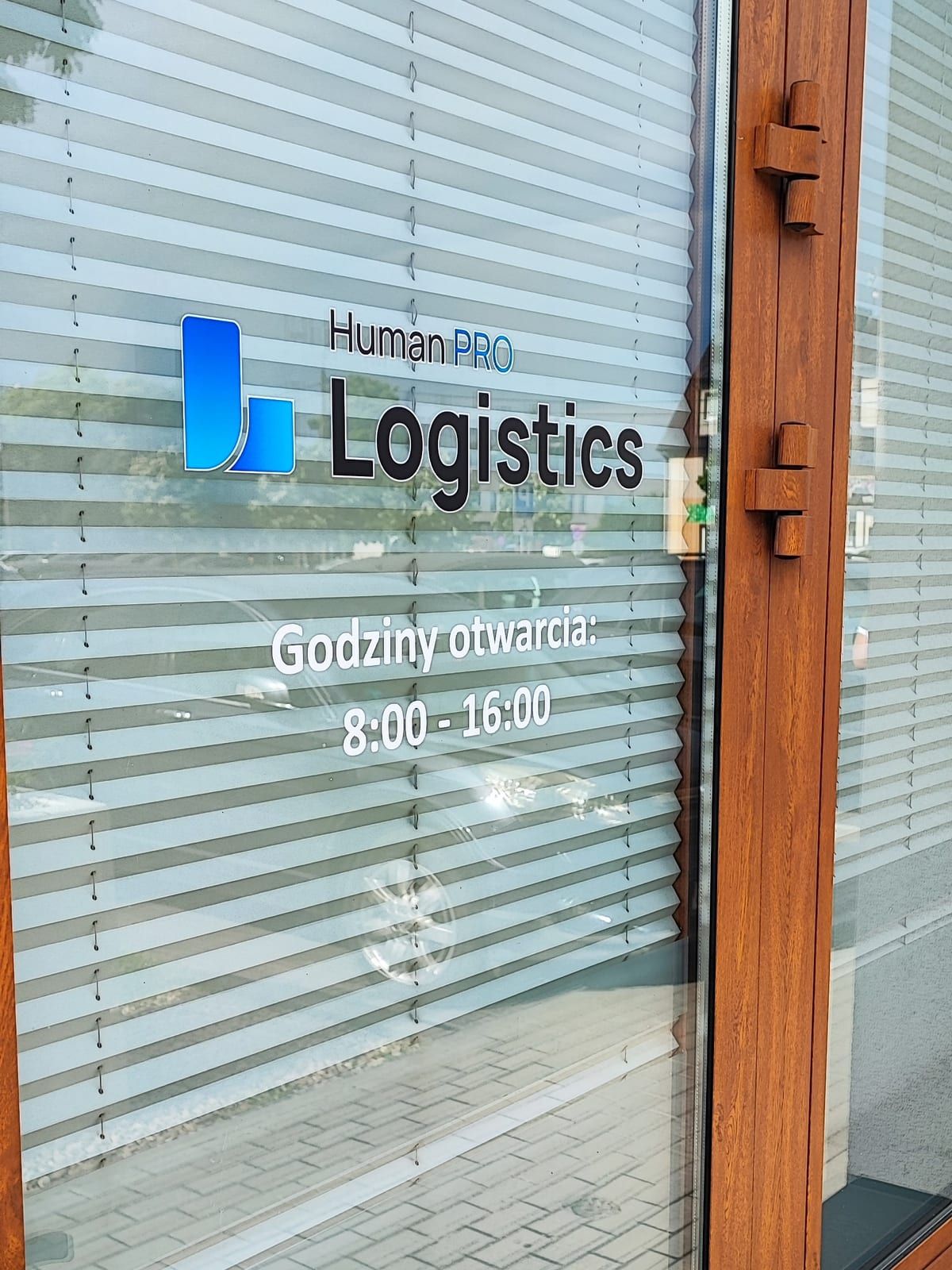 Naklejka na drzwi – Human PRO Logistics – zdjęcie 1 z 1