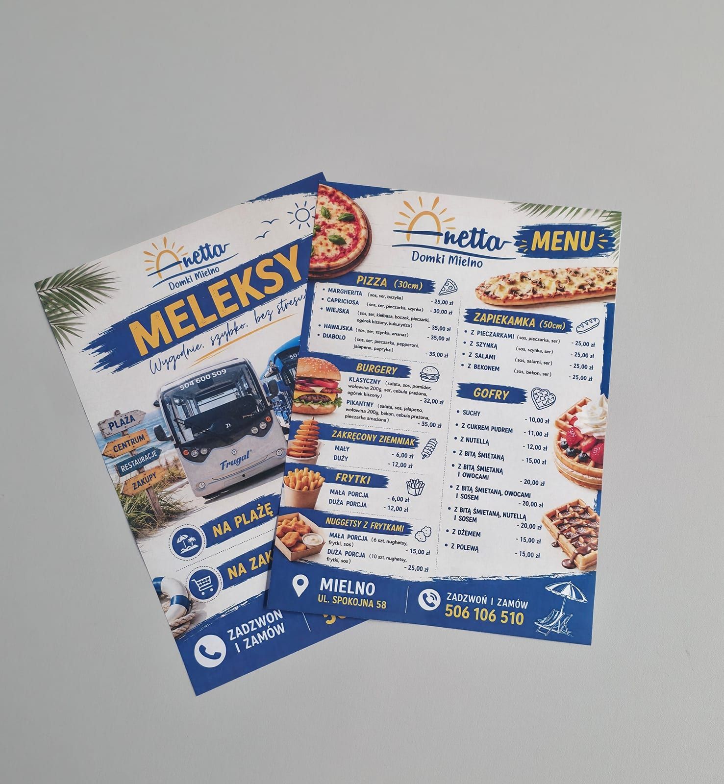 Ulotki menu – Meleksy