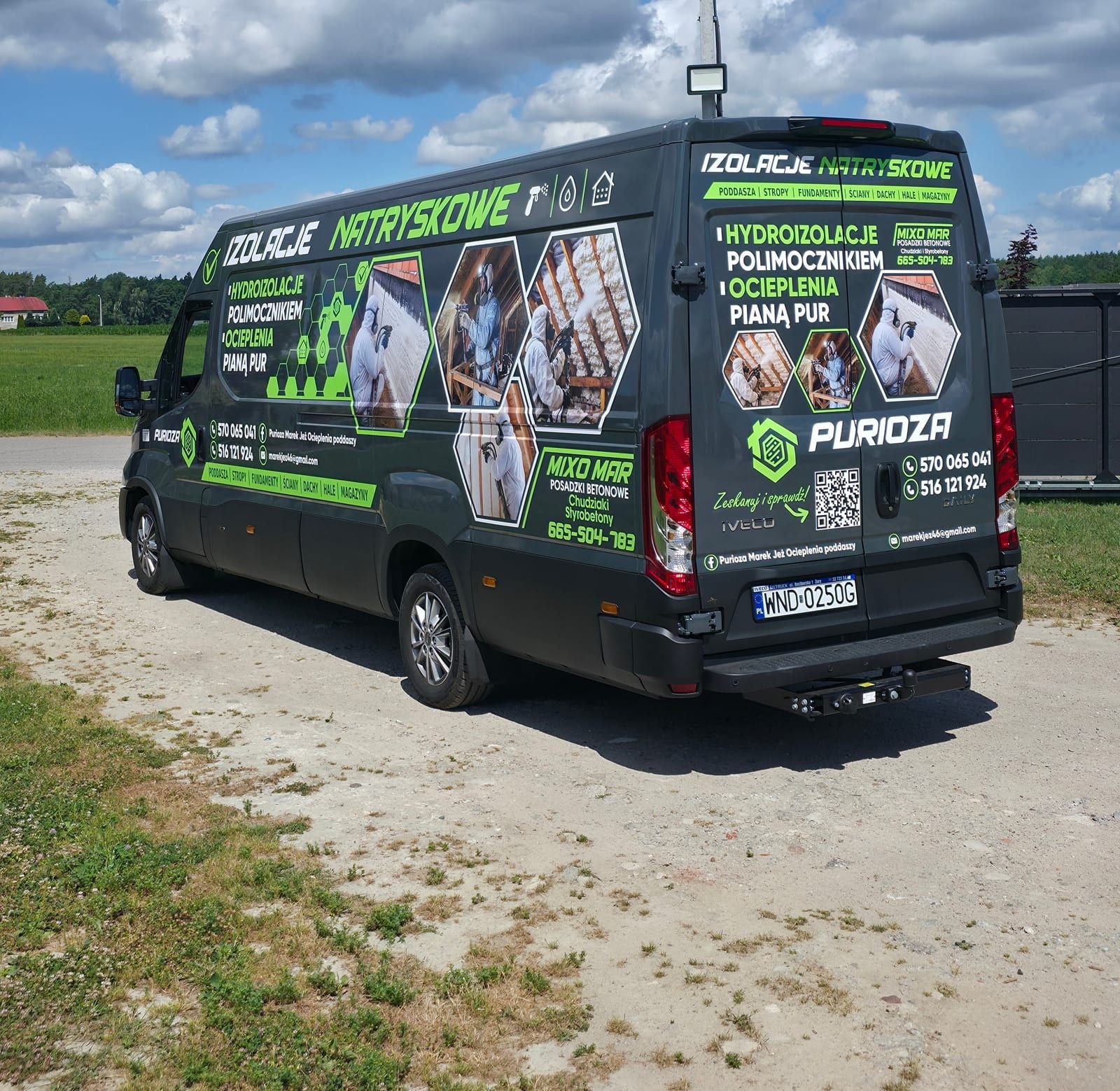 Pełne oklejenie Iveco Daily dla Purioza