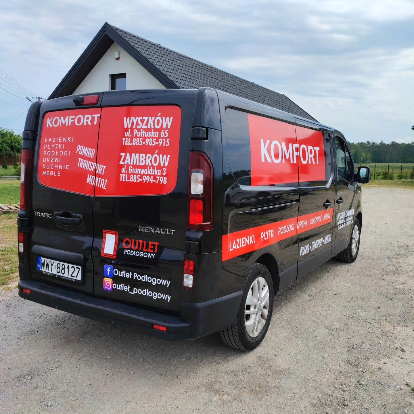 Oklejenie busa firmy Komfort