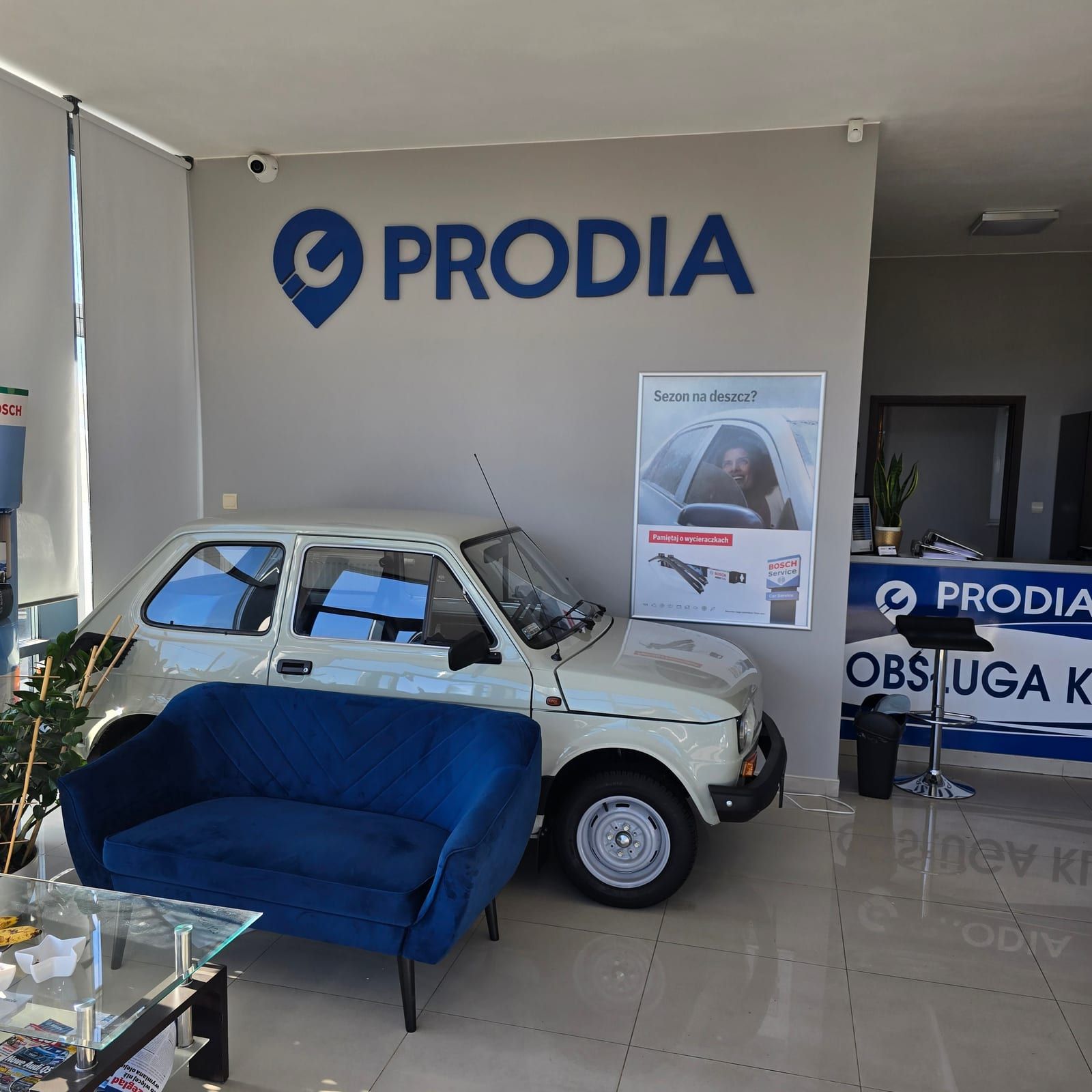 Logo 3D w salonie Prodia