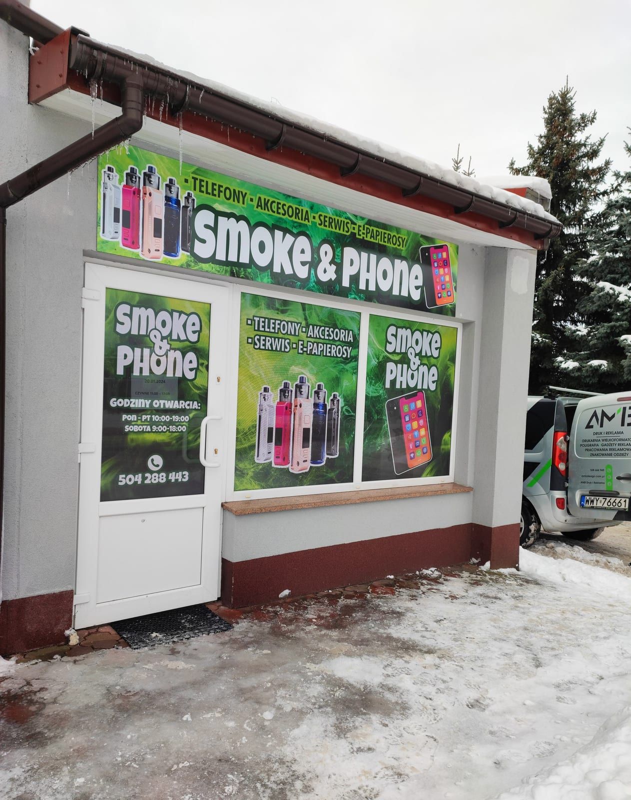 Oznakowanie sklepu – Smoke & Phone – zdjęcie 1 z 1