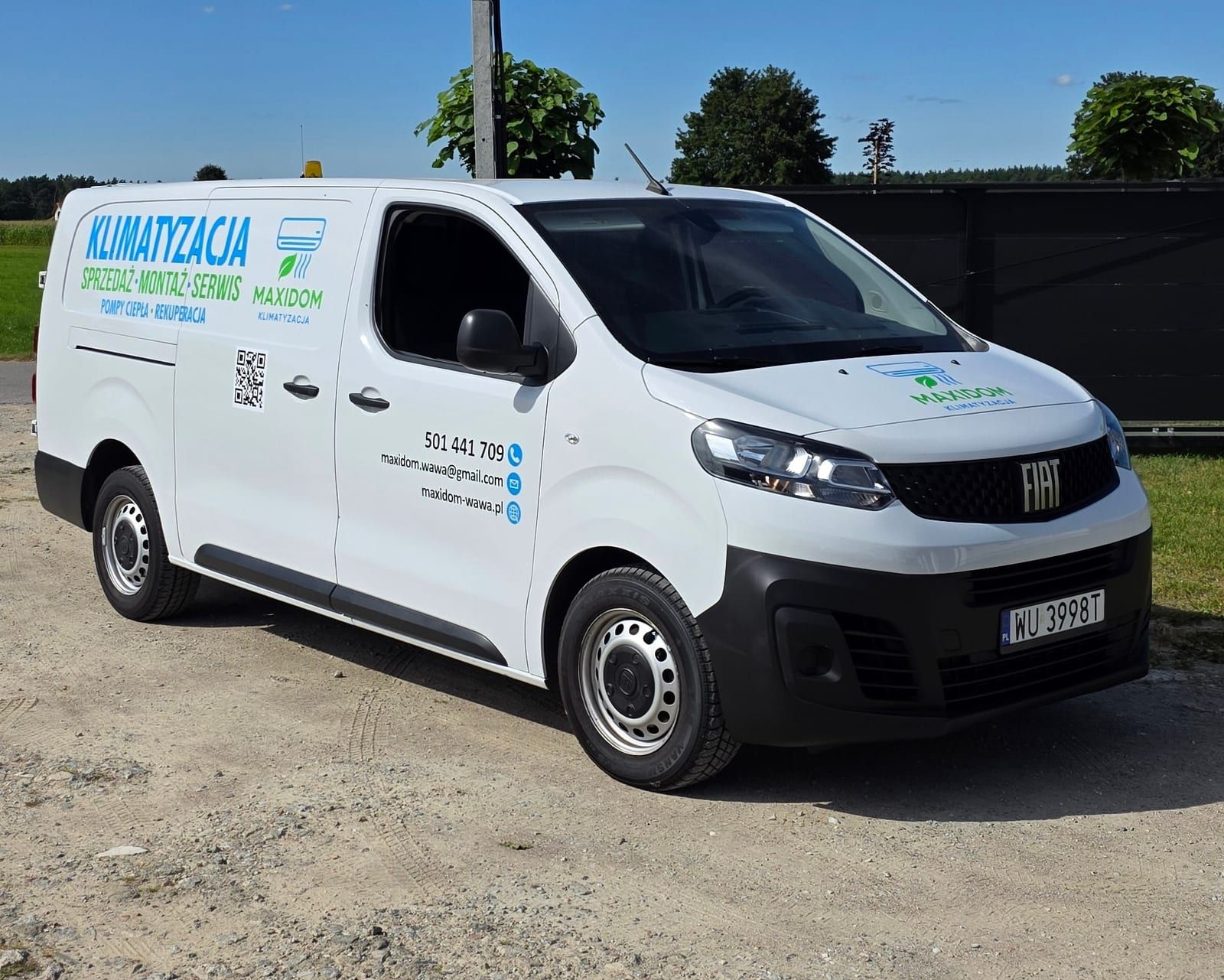 Oklejenie Fiata Scudo – Maxdom Klimatyzacja – zdjęcie 2 z 2