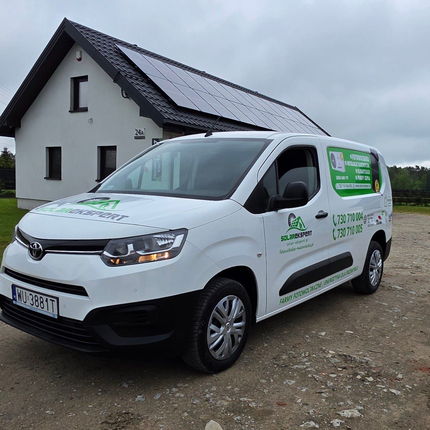 Oklejenie Toyoty Proace City – Solarekspert – zdjęcie 2 z 2