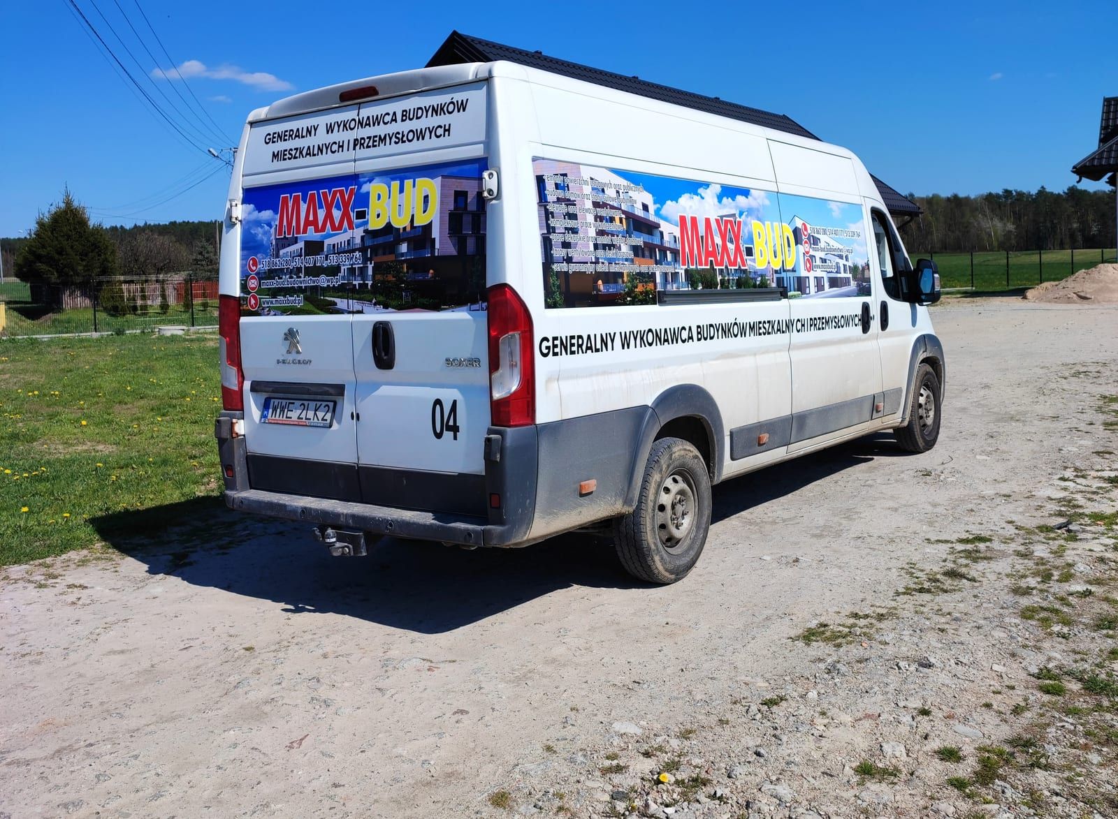 Oklejenie Fiata Ducato – MAXX-BUD – zdjęcie 2 z 2