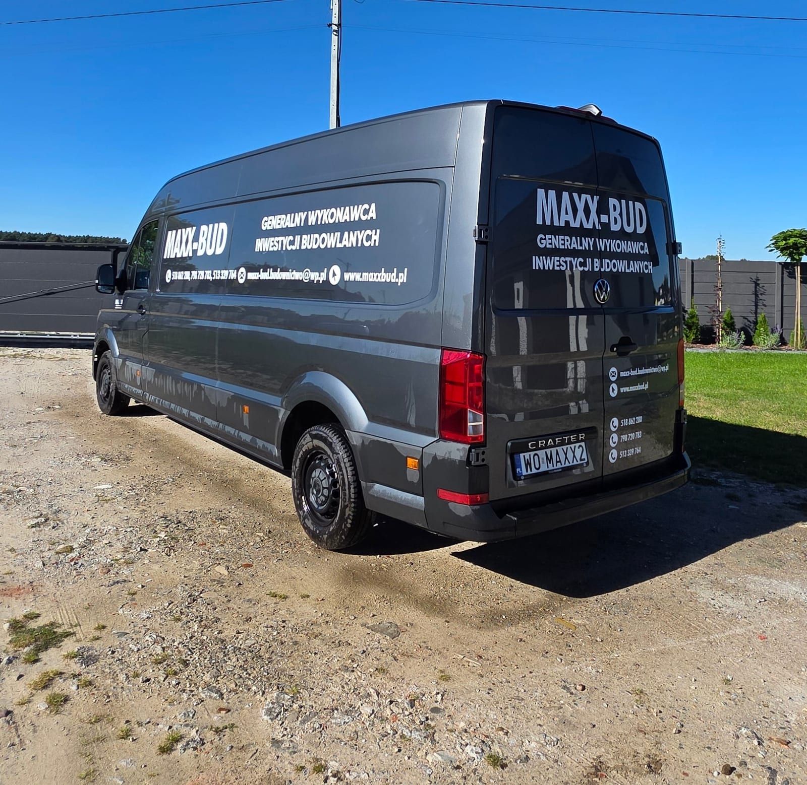 Oklejenie VW Craftera – MAXX-BUD – zdjęcie 2 z 2